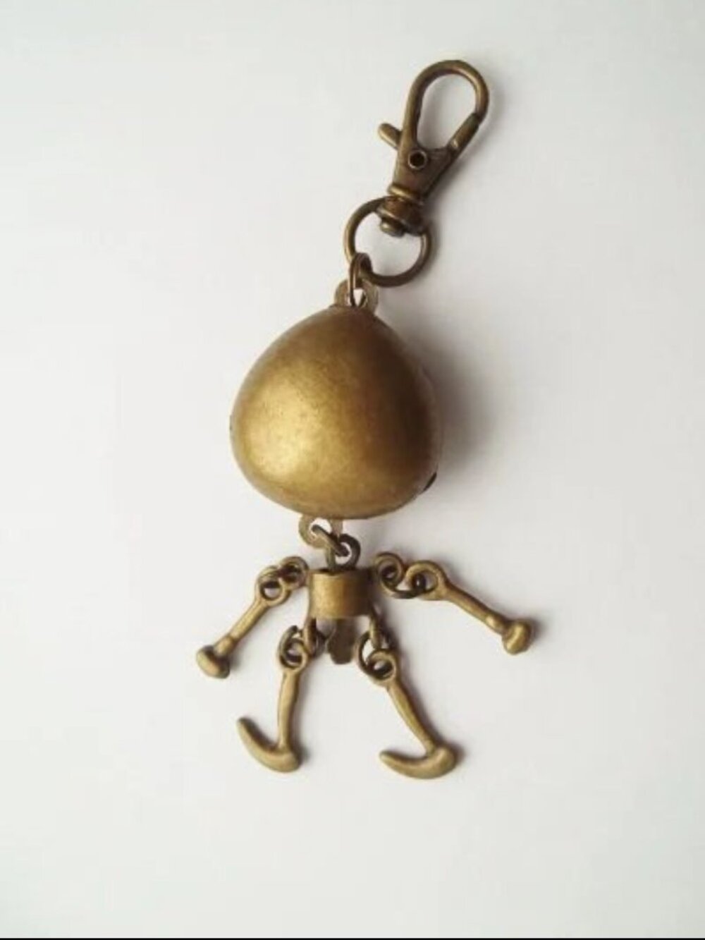 Jack Skellington Bronze Metal Keychain - Picture 2 of 2